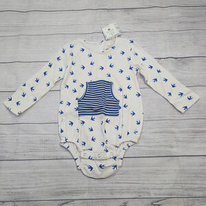 2T Kate Quinn Blue Bird Bubble Romper